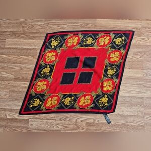 Zara Accessories Women's Red and Black Scarf